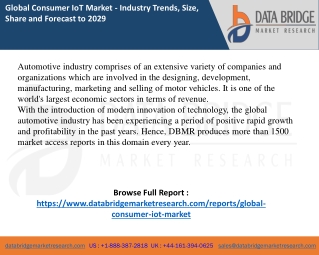 Consumer IoT Market Report