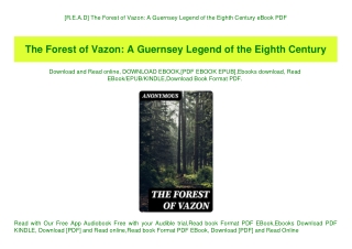 [R.E.A.D] The Forest of Vazon A Guernsey Legend of the Eighth Century eBook PDF