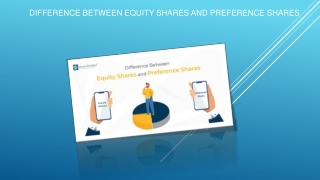 Difference Between Equity Shares And Preference Shares