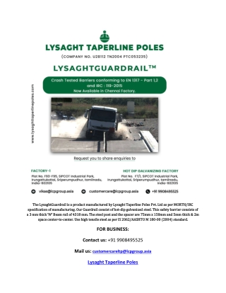 Tested metal crash barrier manufacturer