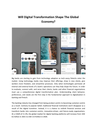 Will Digital Transformation Shape The Global Economy?