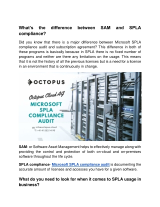 What’s the difference between SAM and SPLA compliance?