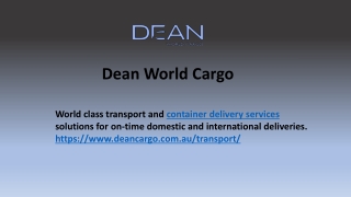 Best Container Delivery Services
