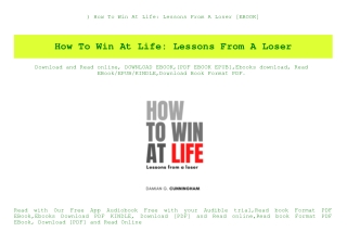 ^READ) How To Win At Life Lessons From A Loser [EBOOK]