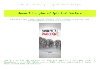 { PDF } Ebook Seven Principles of Spiritual Warfare (Ebook pdf)