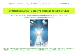 [PDF] Download My Borrowed Angel GodÃ¢Â€Â™s Message about the Future download ebook PDF EPUB