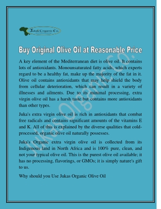 Organic Olive Oil