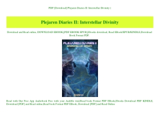 PDF [Download] Plejaren Diaries II Interstellar Divinity (E.B.O.O.K. DOWNLOAD^