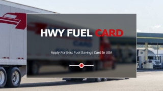 Apply For Best Fuel Savings Card In USA