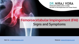 Femoroacetabular Impingement (FAI) Signs and Symptoms | Dr Niraj Vora
