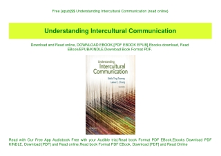 Free [epub]$$ Understanding Intercultural Communication {read online}
