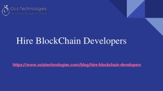 Hire BlockChain Developers