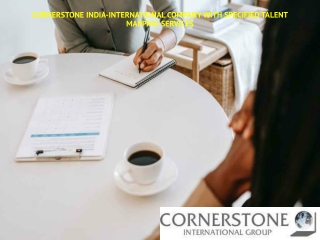 Cornerstone India-International Company With Specified Talent Mapping Services