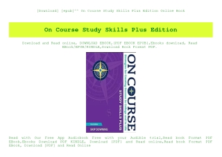 [Download] [epub]^^ On Course Study Skills Plus Edition Online Book