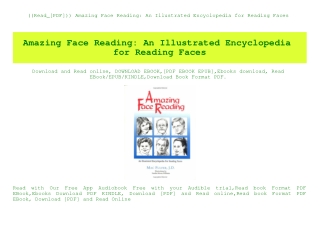 ((Read_[PDF])) Amazing Face Reading An Illustrated Encyclopedia for Reading Faces (READ PDF EBOOK)