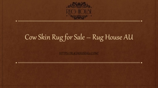 Cow Skin Rug for Sale – Rug House AU