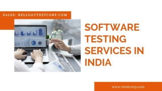 Software testing company in India