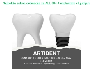 Najboljša zobna ordinacija za ALL-ON-4 implantate v Ljubljani