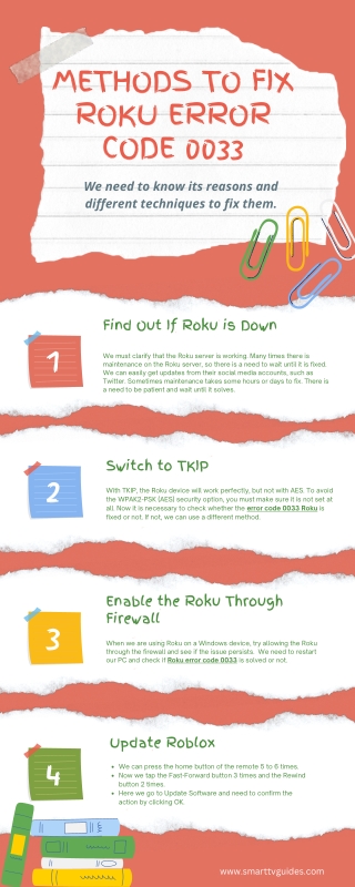 Methods To Fix Roku Error Code 0033 |  1-888-270-6412