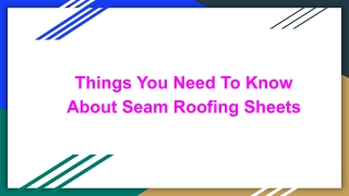 Metal Roofing Sheets