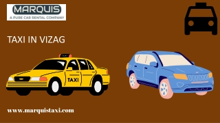 Best Taxi in Vizag, India by Marqusitaxi