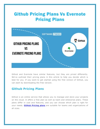 evernote pricing plans