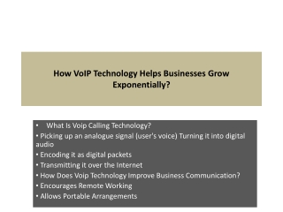 How VoIP Technology Helps Businesses Grow Exponentially