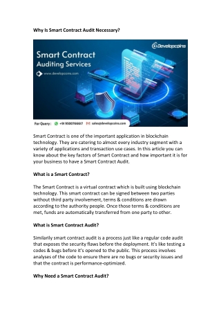 Smart Contract Audit