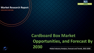 Cardboard Box Market Revenue Growth and Quantitative Analysis Till 2030