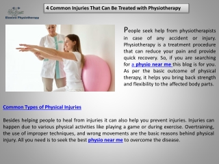 Physio near me