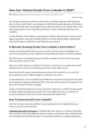 1How Can I Extract Emails From LinkedIn In 2022