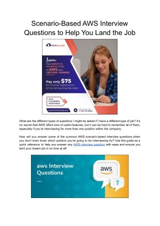 Scenario-Based AWS Interview Questions to Help You Land the Job
