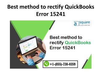 Best method to rectify QuickBooks Error 15241