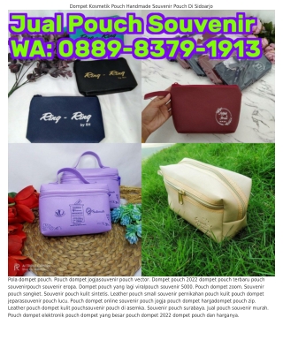 ౦889•83ᜪ9•l9l3 (WA) Pouch Blacu Souvenir Souvenir Pouch Lipat