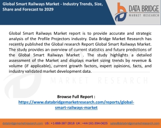 Smart Railways Market report