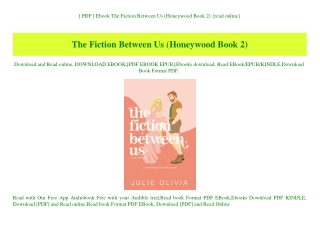 [ PDF ] Ebook The Fiction Between Us (Honeywood Book 2) {read online}
