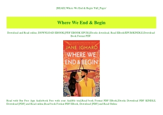 [READ] Where We End & Begin 'Full_Pages'