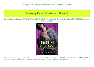 READ [EBOOK] Learning Curve (Franklin U Book 6) DOWNLOAD @PDF