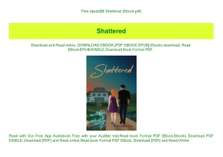 Free [epub]$$ Shattered (Ebook pdf)