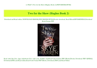 (P.D.F. FILE) Two for the Show (Hughes Book 2) [PDF EBOOK EPUB]