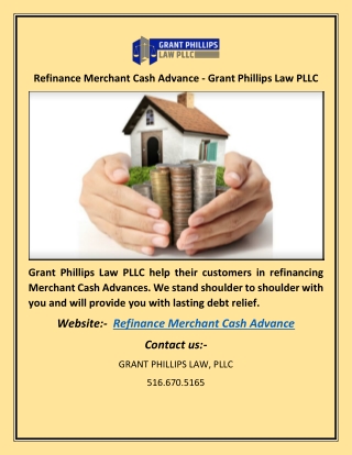 Refinance Merchant Cash Advance - Grant Phillips Law PLLC