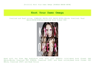 [R.E.A.D] Knot Your Damn Omega [KINDLE EBOOK EPUB]