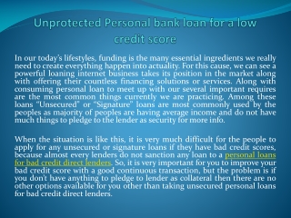 personal loans for bad credit online