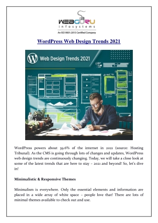 WordPress Web Design Trends 2021