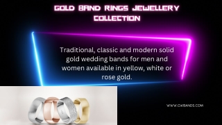 Gold Band Rings Jewellery Collection