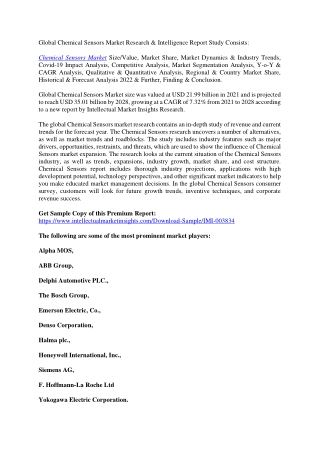 Chemical Sensors Market