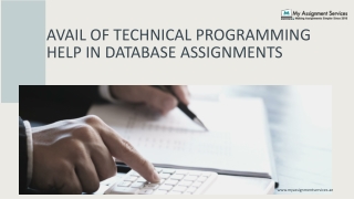 Avail of Technical Programming Help in Database Assignments