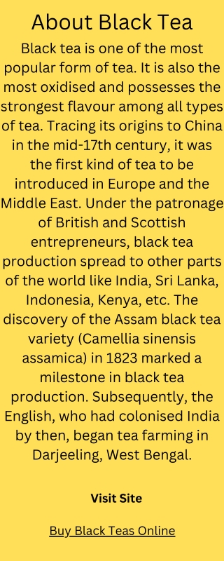 Buy Black Teas Online