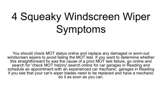 4 Squeaky Windscreen Wiper Symptoms (1)