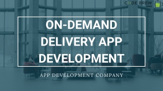 Let's Make Delivery App | Code Brew Labs